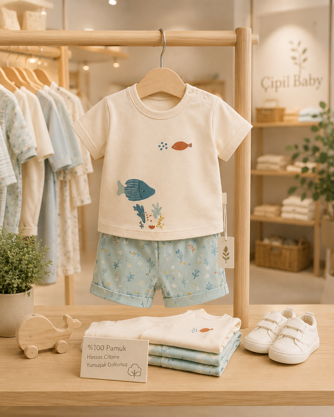 🌊 Ocean Breeze Yazlık Bebek Takımı