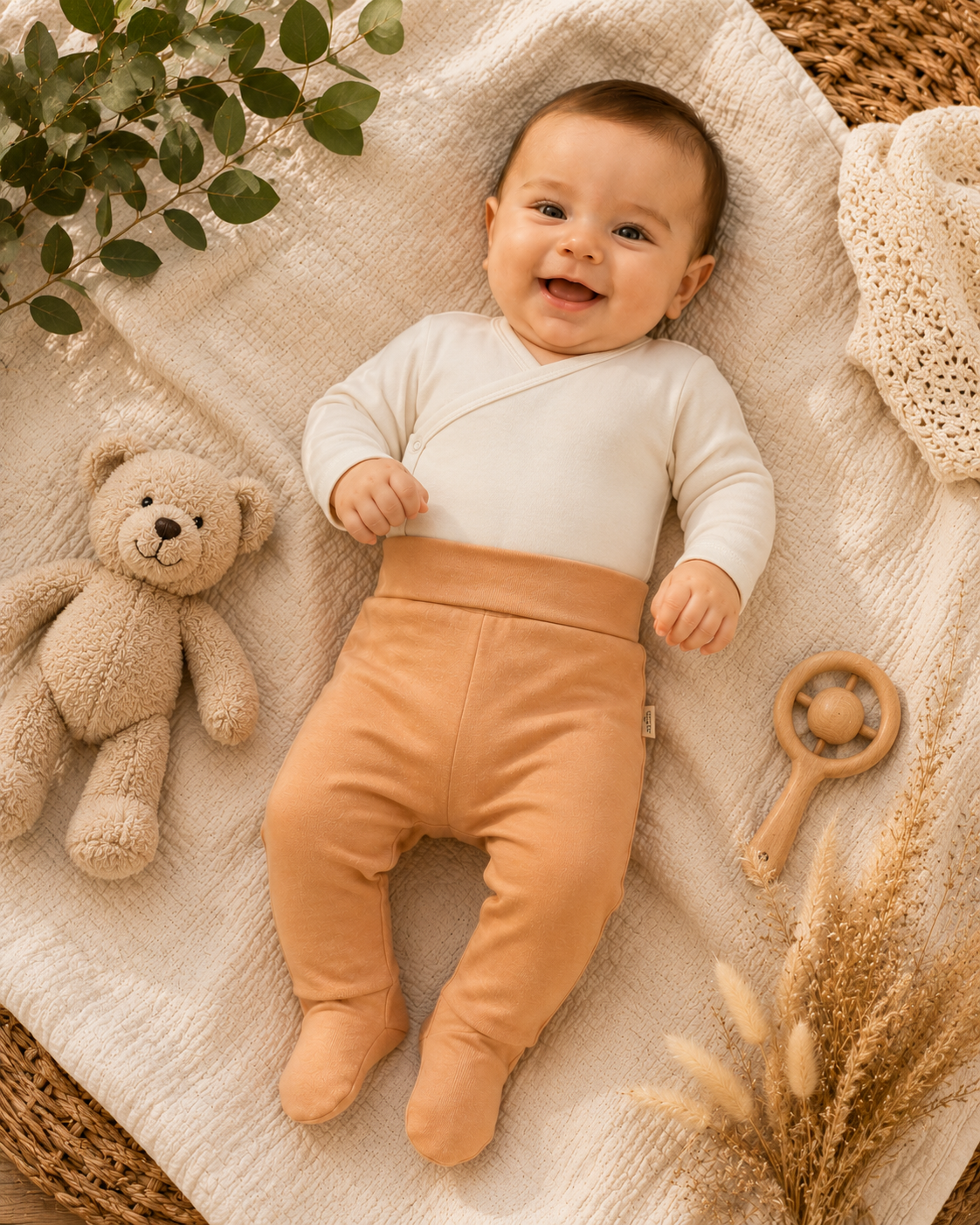 Organic Soft Patikli Bebek Alt Seti