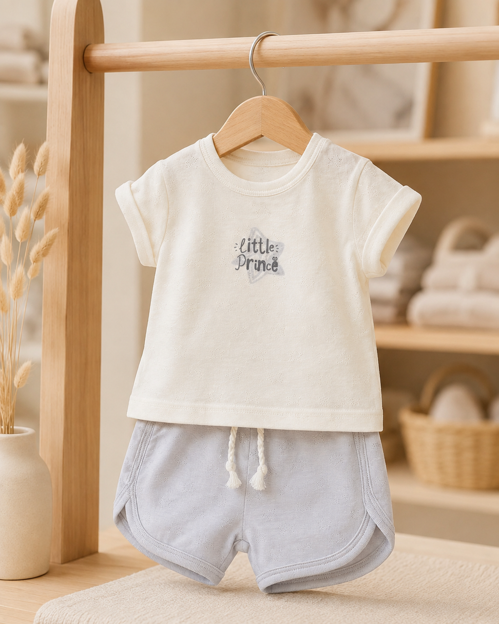 Little Prince Şortlu 2'li Bebek Takımı