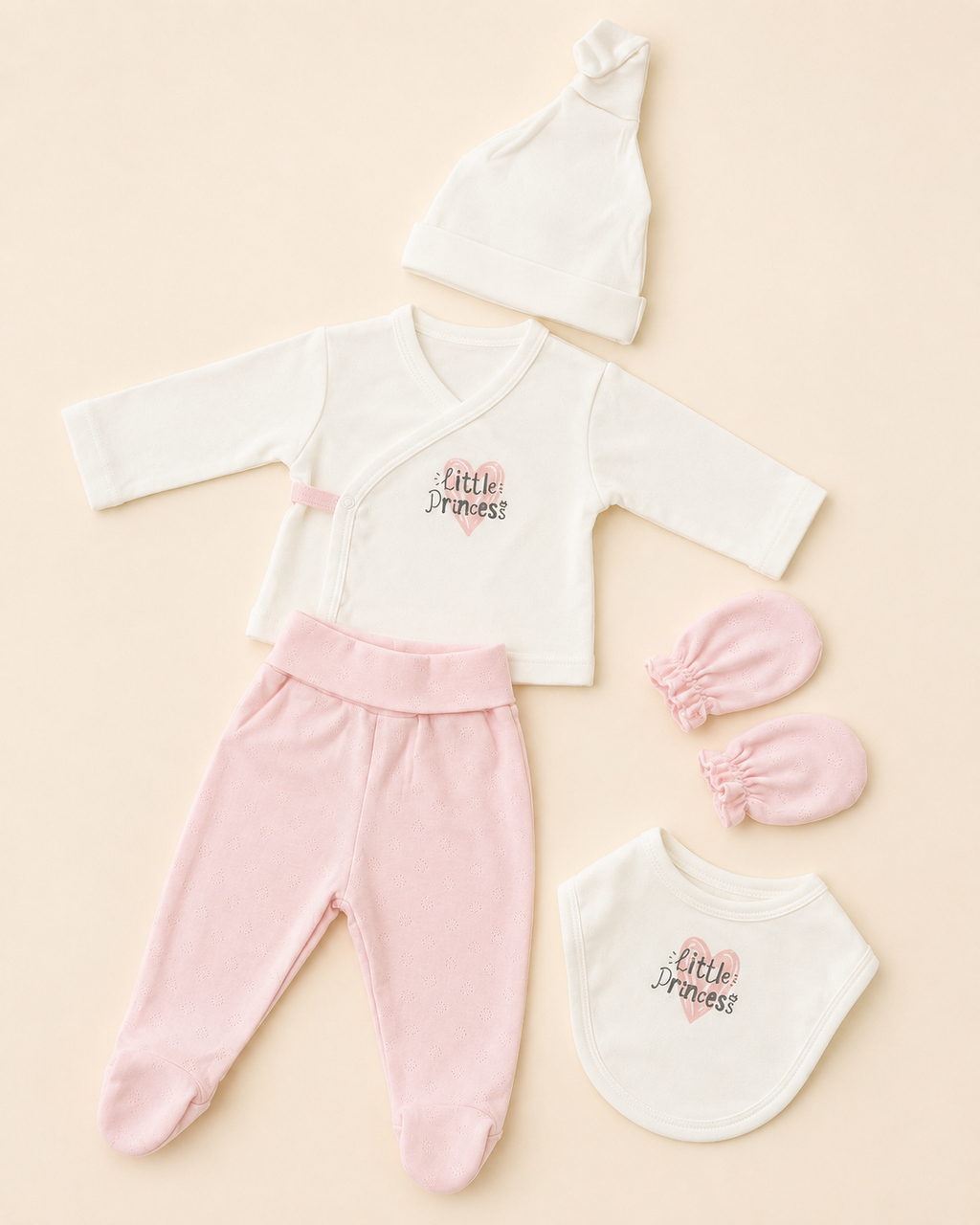 Little Princess 5 Parça Yenidoğan Hastane Çıkış Seti
