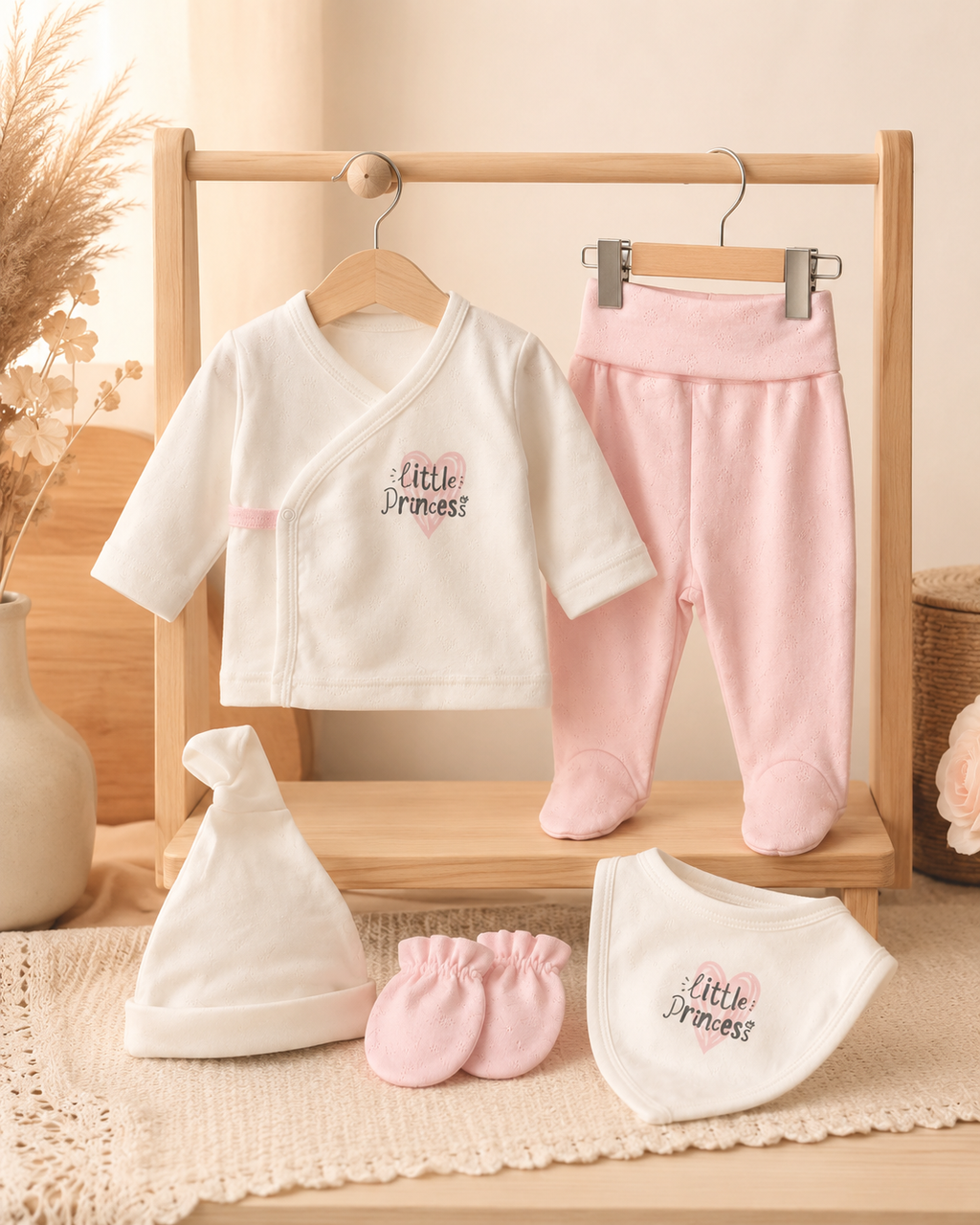 Little Princess 5 Parça Yenidoğan Hastane Çıkış Seti