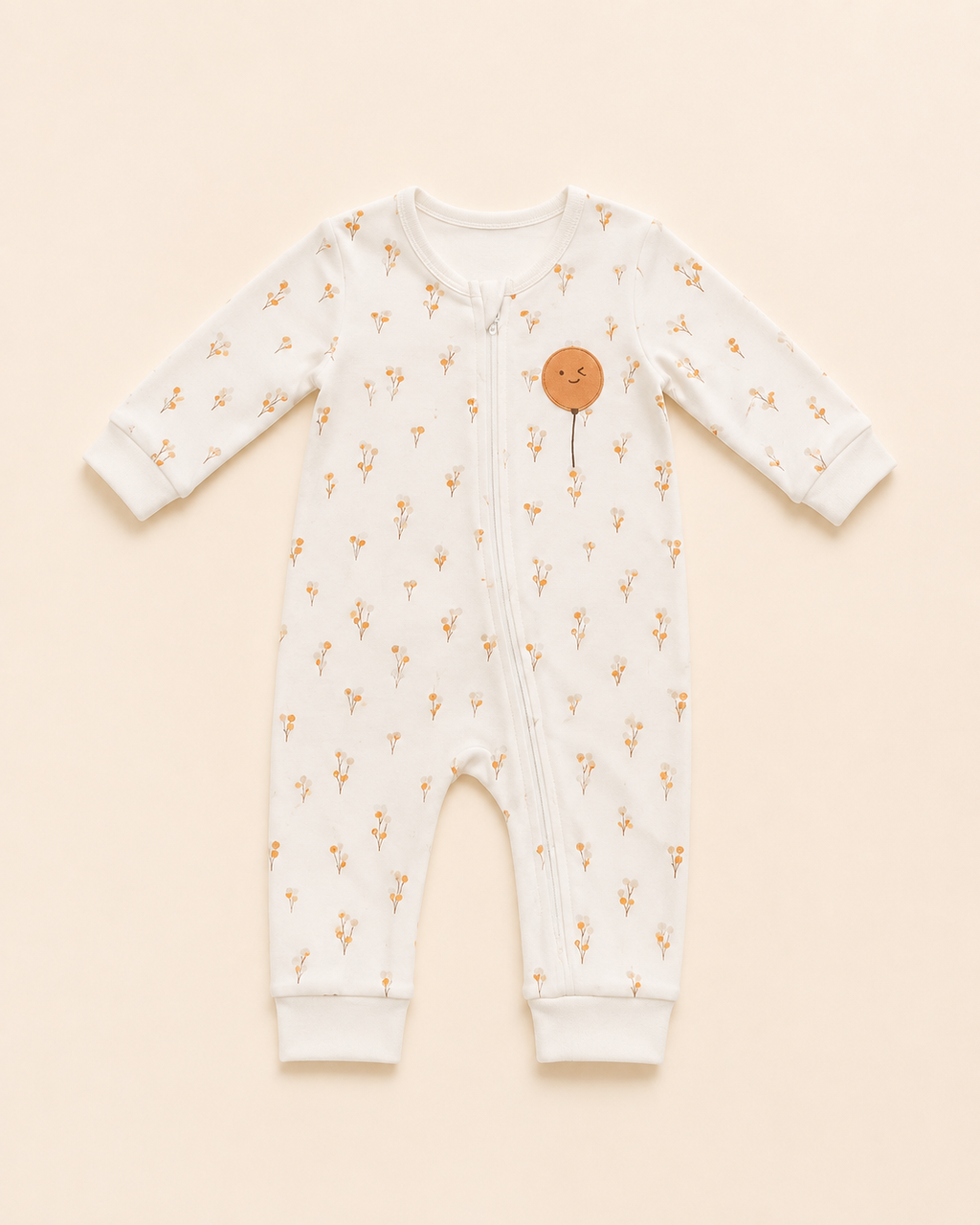 ☁️Ballon Bear Organik Bebek Tulumu