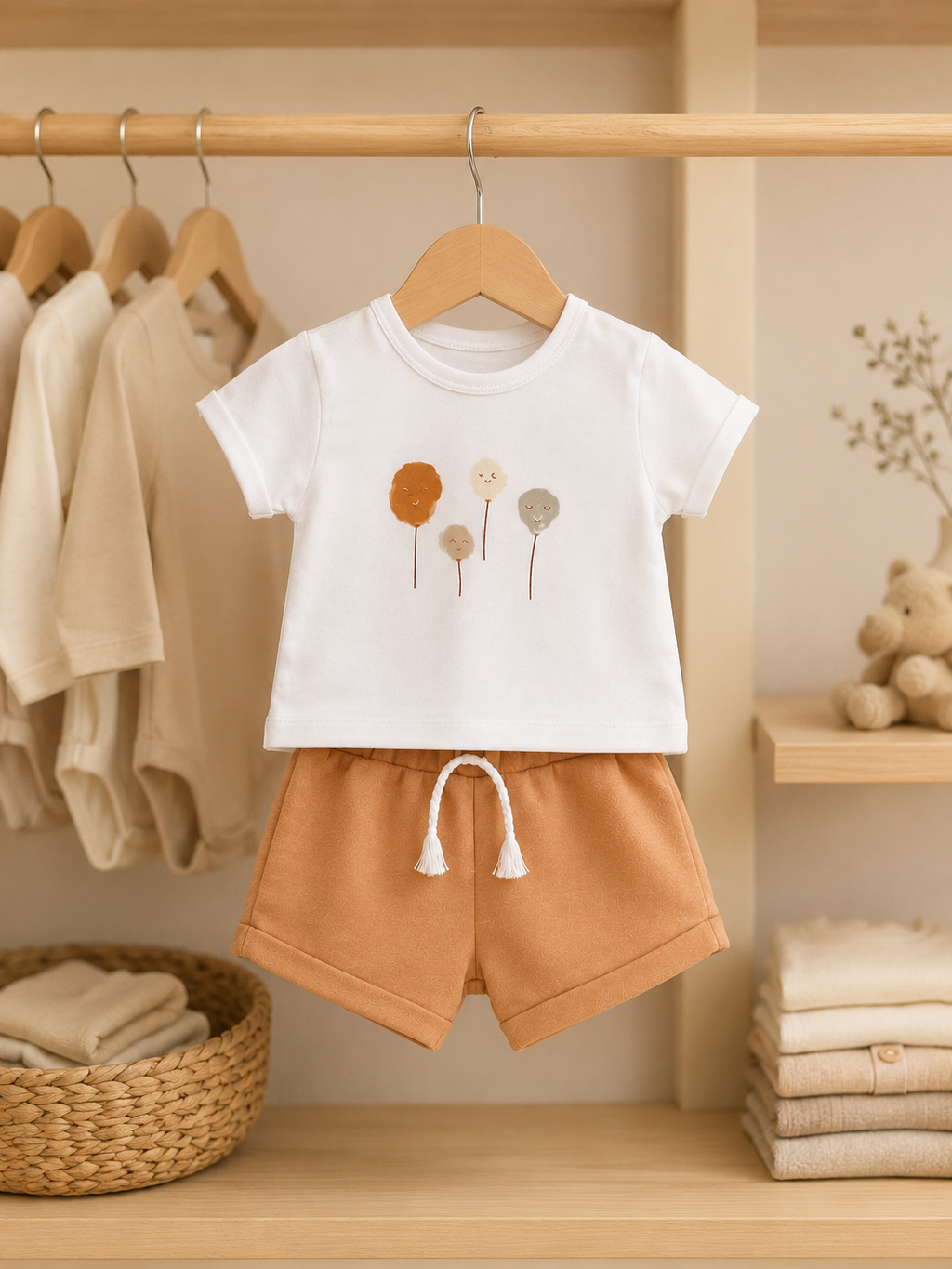 🍯Ballon Bear Yazlık Bebek Takımı