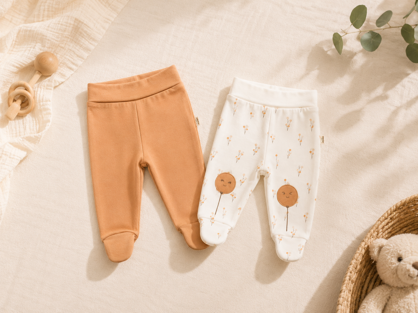 Organic Soft Patikli Bebek Alt Seti