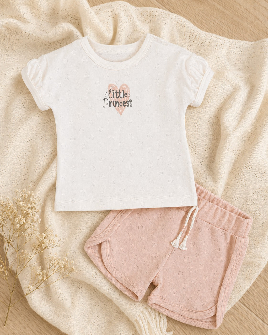 Little Princess Şortlu 2'li Bebek Takımı