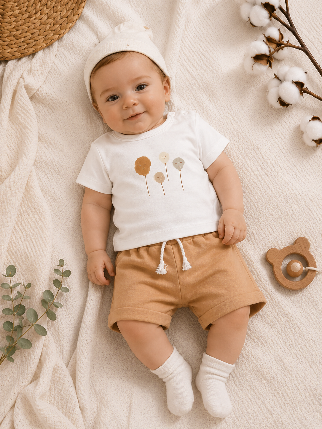 🍯Ballon Bear Yazlık Bebek Takımı